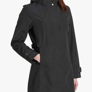 Kirkland Signature Women’s Trench Coat - Charcoal, Size L